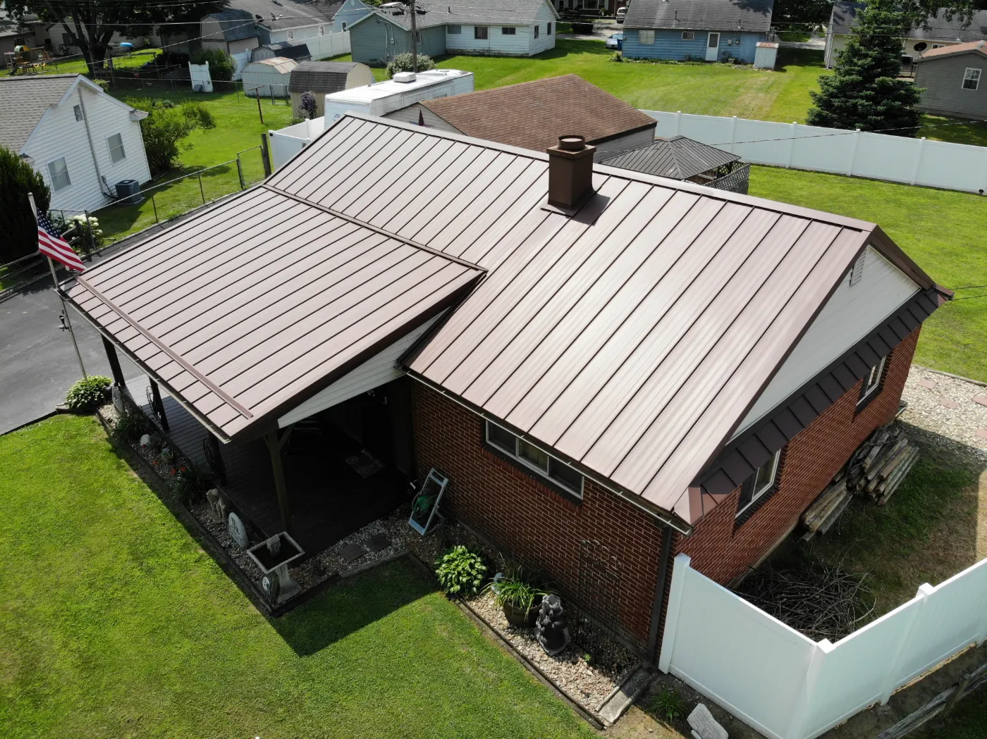 Commercial roof inspection documented in Sagamore